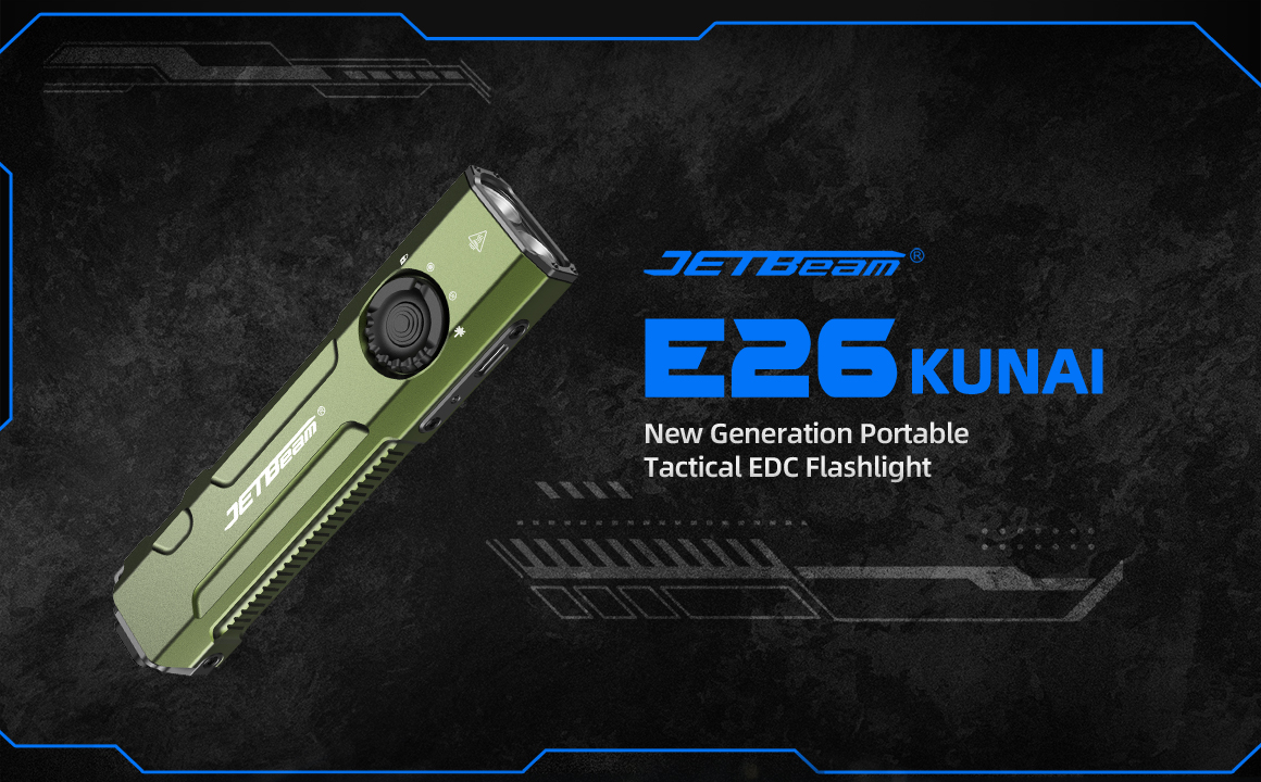 JETBeam E26 UV Tactical Flashlight